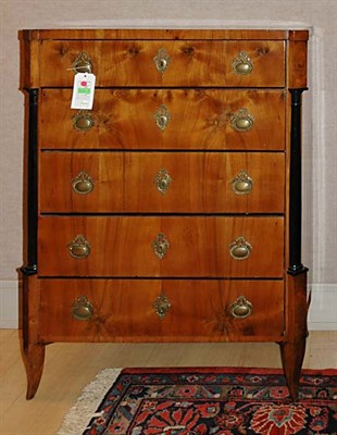 Lot 189 - Biedermeier Style Parcel Ebony and Walnut...