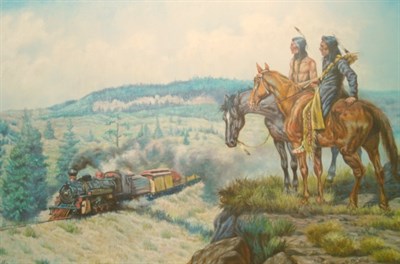 Lot 60 - Gregory Perillo American, b. 1929 White Man's...