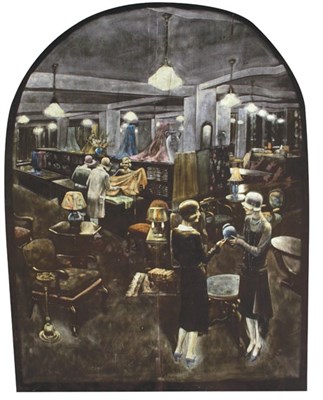Lot 3073 - American School Circa 1920-30 Shop Interior...