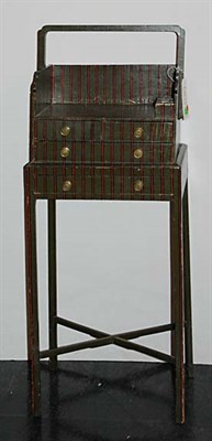 Lot 125 - George III Stripe Painted Butler's Tray on...