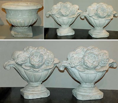 Lot 527 - Group of Five Stone Garden Sculptures...