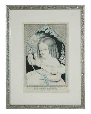Lot 4121 - N. Currier, publisher THE LITTLE FAVORITE Hand-...