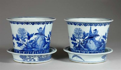 Lot 2106 - Pair of Chinese Blue and White Porcelain...