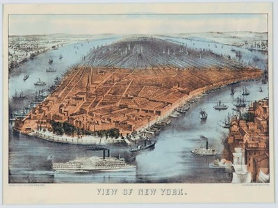 Lot 2298 - Currier & Ives, publishers VIEW OF NEW YORK...