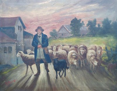 Lot 1087 - (i) T. Rossi 20th Century Shepherd with his...