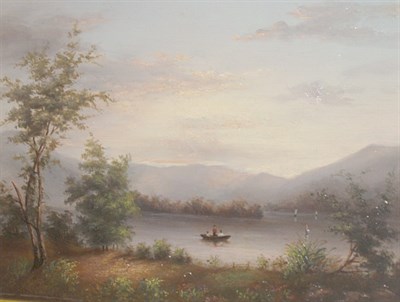 Lot 3017 - American School 19th Century River Landscape...