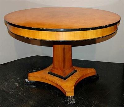 Lot 4178 - Biedermeier Style Ebony Decorated Fruitwood...