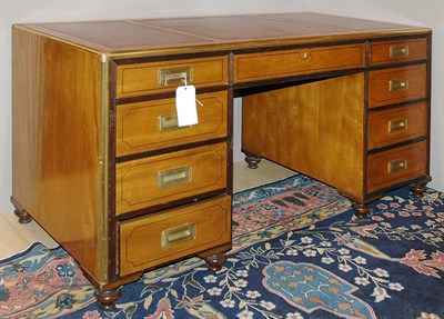 Lot 4389 - Georgian Style Brass Bound Mahogany and...