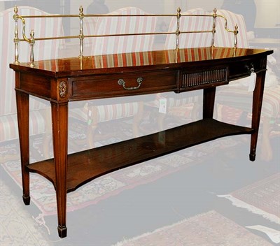 Lot 4150 - George III Style Brass Mounted Mahogany Bow...