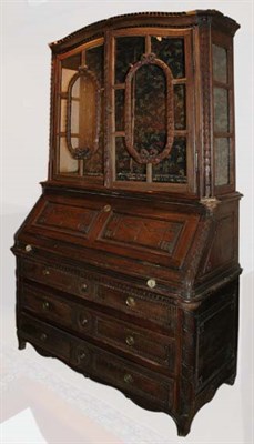 Lot 4362 - Irish Carved Oak Cabinet Late 19th century...