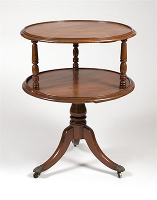 Lot 2183 - George III Mahogany Dumbwaiter Circa 1820 With...