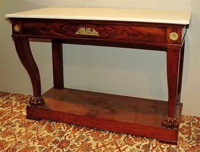 Lot 1618 - Empire Gilt-Bronze Mounted Mahogany Console...