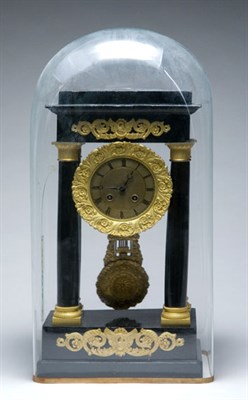 Lot 3670 - Louis Philippe Gilt-Metal Ebonized Portico...