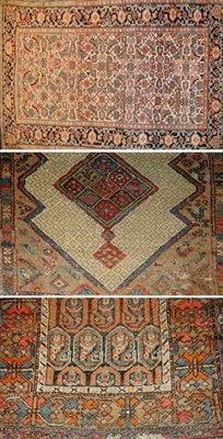 Lot 542 - Three Persian Rugs Comprising a Hamadan rug,...
