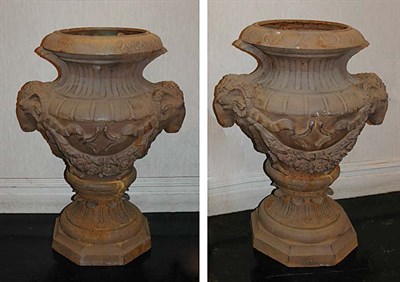 Lot 118 - Pair of Neoclassical Style Cast Iron Garden...