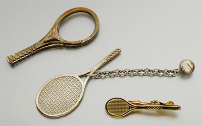 Lot 2695 - Group of Tennis Racket Items