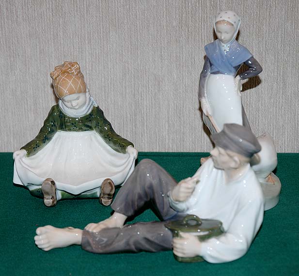 Lot 4604 - Group of Three Royal Copenhagen Porcelain...