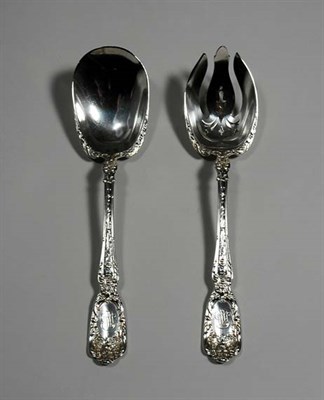 Lot 4614 - Gorham Sterling Silver Salad Serving Set Total...