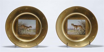Lot 4616 - Pair of Vienna Porcelain Cabinet Plates Each...