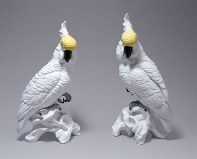 Lot 4620 - Pair of Crown Staffordshire Pottery Figures of...