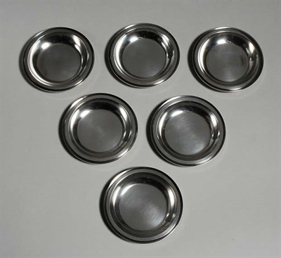 Lot 4631 - Set of Six Georg Jensen Silver Nut Dishes...