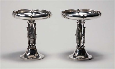 Lot 4651 - Pair of Woodside Sterling Silver Compotes...