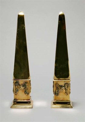 Lot 4662 - Pair of Italian Silver Candlesticks Each in...