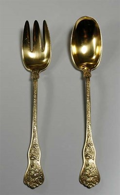 Lot 4663 - Tiffany & Co. Sterling Silver Salad Set Total...