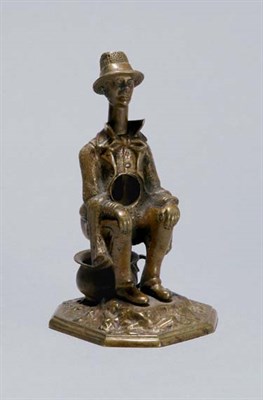 Lot 4665 - Bronze Figural Cigar Cutter Height 5 inches.