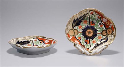 Lot 4678 - Pair of English Porcelain Shell-Form Dishes...