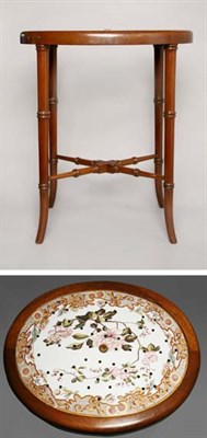 Lot 4682 - Georgian Style Mahogany Drinks Table Inset...