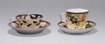Lot 4697 - Two Derby Porcelain Cups and Saucers One in...