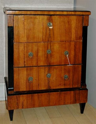 Lot 429 - Biedermeier Ebonized and Fruitwood Fall Front...