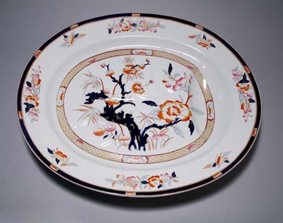 Lot 4708 - Staffordshire Pottery Turkey Platter Length 22...