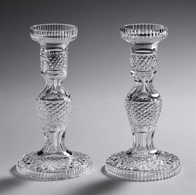 Lot 4710 - Pair of Waterford Crystal Candlesticks Height...