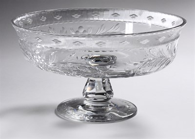 Lot 4717 - Cut Glass Compote Height 6 1/2 inches,...