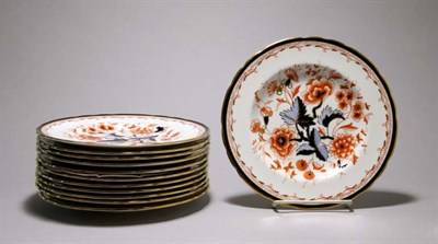 Lot 4719 - Twelve Royal Crown Derby Porcelain Dessert...