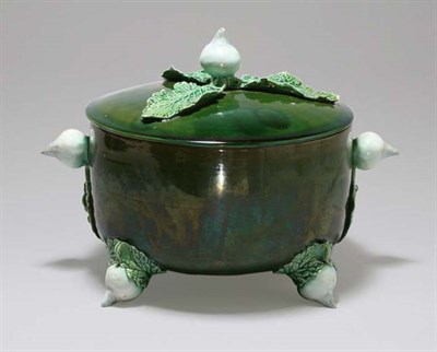 Lot 4721 - Portuguese Majolica Vegetable Tureen Diameter...