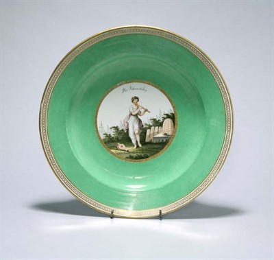 Lot 4734 - Vienna Porcelain Charger Diameter 11 1/4 inches.