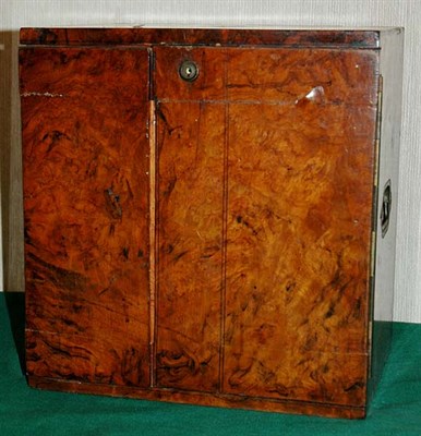 Lot 4741 - Victorian Burl-Walnut Specimen Cabinet Height...