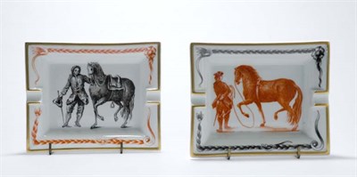 Lot 4746 - Pair of Hermes Porcelain Ashtrays