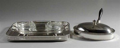Lot 4747 - Group of Three Silver Plated Table Articles...