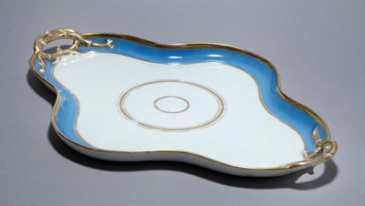 Lot 4750 - French Porcelain Two-Handle Tray Length 16...
