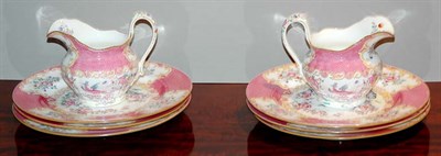 Lot 4752 - Six Mintons Porcelain Dessert Plates; Together...