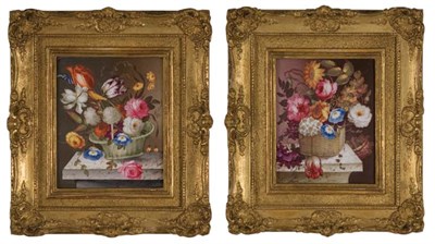 Lot 1477 - Pair of English Porcelain Plaques Mid 19th...