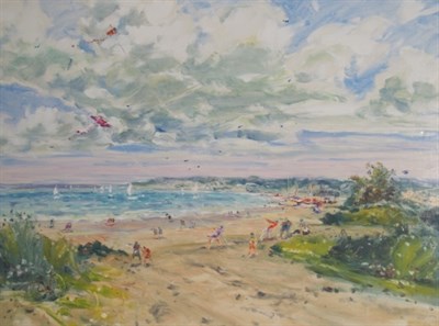 Lot 71 - Georges Yoldjoglou French, b. 1935 Beach Scene...
