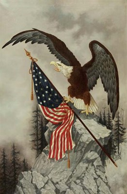 Lot 2400A - American School 19th/20th Century On the Wings...