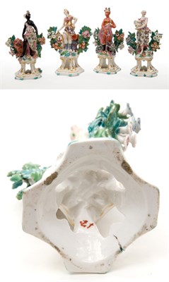 Lot 1642 - Set of Four Bow Porcelain Allegorical Figures...