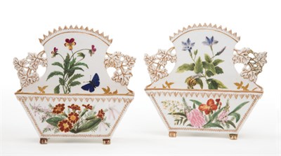 Lot 1564 - Pair of English Porcelain Letter Racks M....