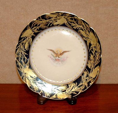 Lot 2026 - French Porcelain President Harrison Plate...